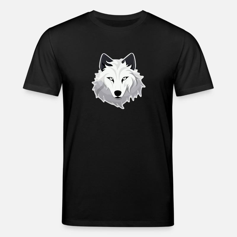 Wolf - Illustration - Stanley/Stella Unisex Bio-T-Shirt CREATOR  - Schwarz