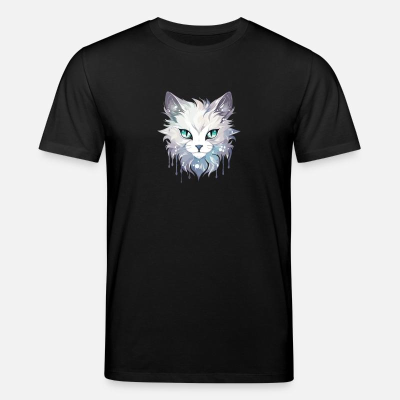 Katze - Illustration - Stanley/Stella Unisex Bio-T-Shirt CREATOR  - Schwarz