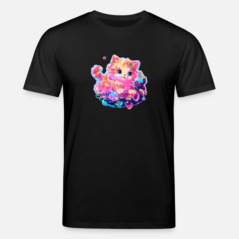 Katze - Illustration - Stanley/Stella Unisex Bio-T-Shirt CREATOR  - Schwarz