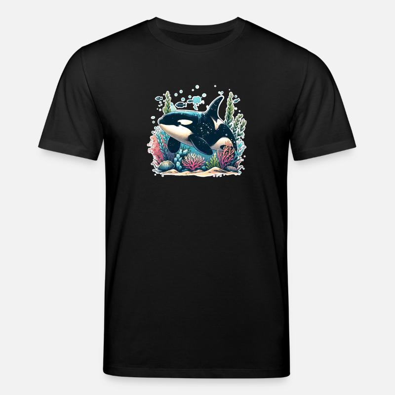 Orca Schwertwal - Stanley/Stella Unisex Bio-T-Shirt CREATOR  - Schwarz