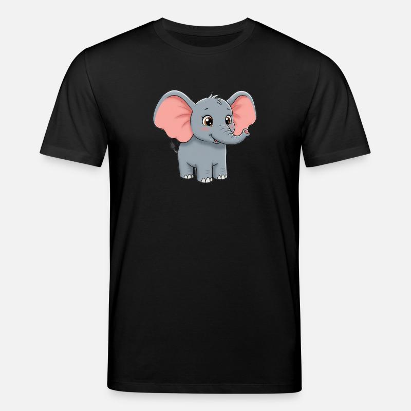 Tier Cartoon Elefant - Stanley/Stella Unisex Bio-T-Shirt CREATOR  - Schwarz