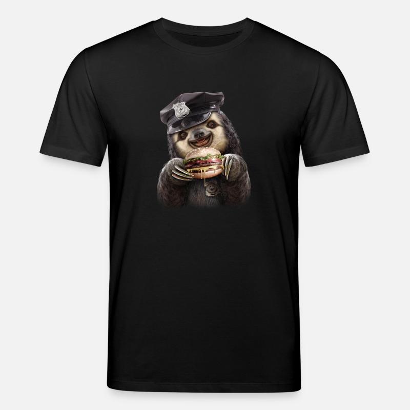 Burger Polizei - Stanley/Stella Unisex Bio-T-Shirt CREATOR  - Schwarz