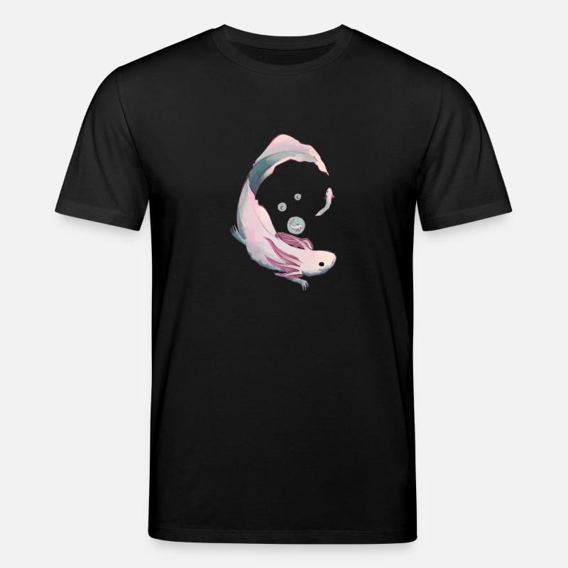 Axolotl Evolution - Stanley/Stella Unisex Bio-T-Shirt CREATOR  - Schwarz