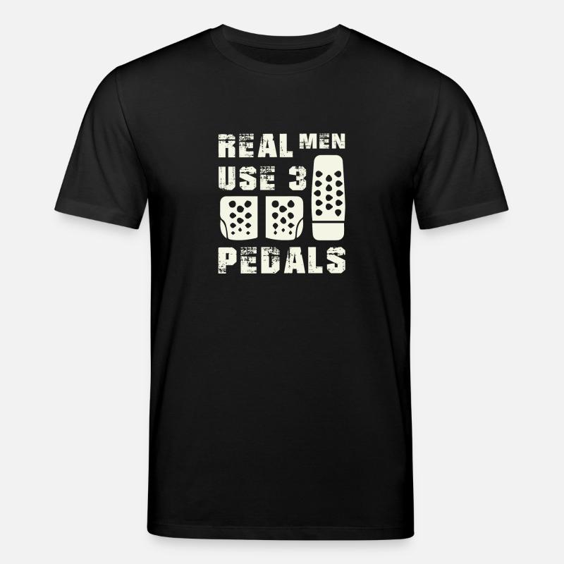 Real Men Pedals Shirts - Stanley/Stella Unisex Bio-T-Shirt CREATOR - Schwarz