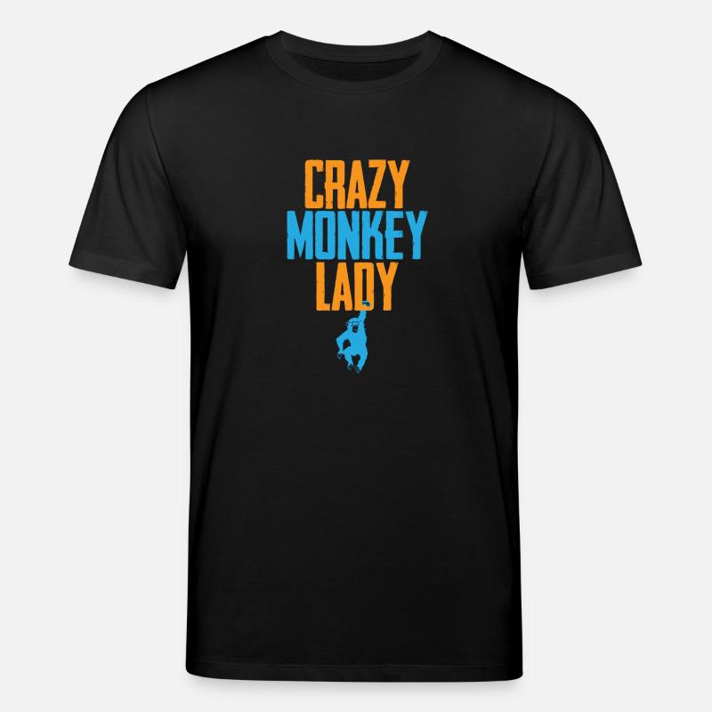 Dame de singe folle - T-shirt bio CREATOR Stanley/Stella Unisexe - noir