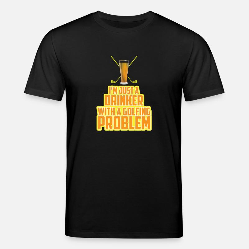 Golfing problem - Stanley/Stella CREATOR Unisex Organic T-Shirt - black
