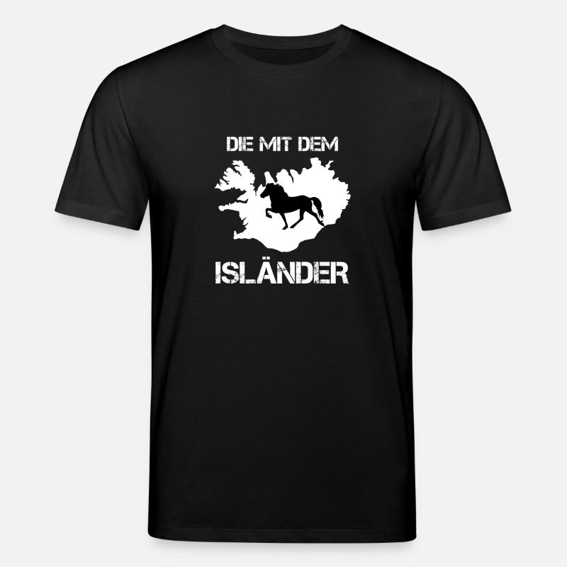 Die mit dem Isländer - Stanley/Stella Unisex Bio-T-Shirt CREATOR  - Schwarz