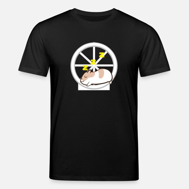 Hamster - Hamsterhalter - Hamsterrad - Lazy - T-shirt bio CREATOR Stanley/Stella Unisexe - noir