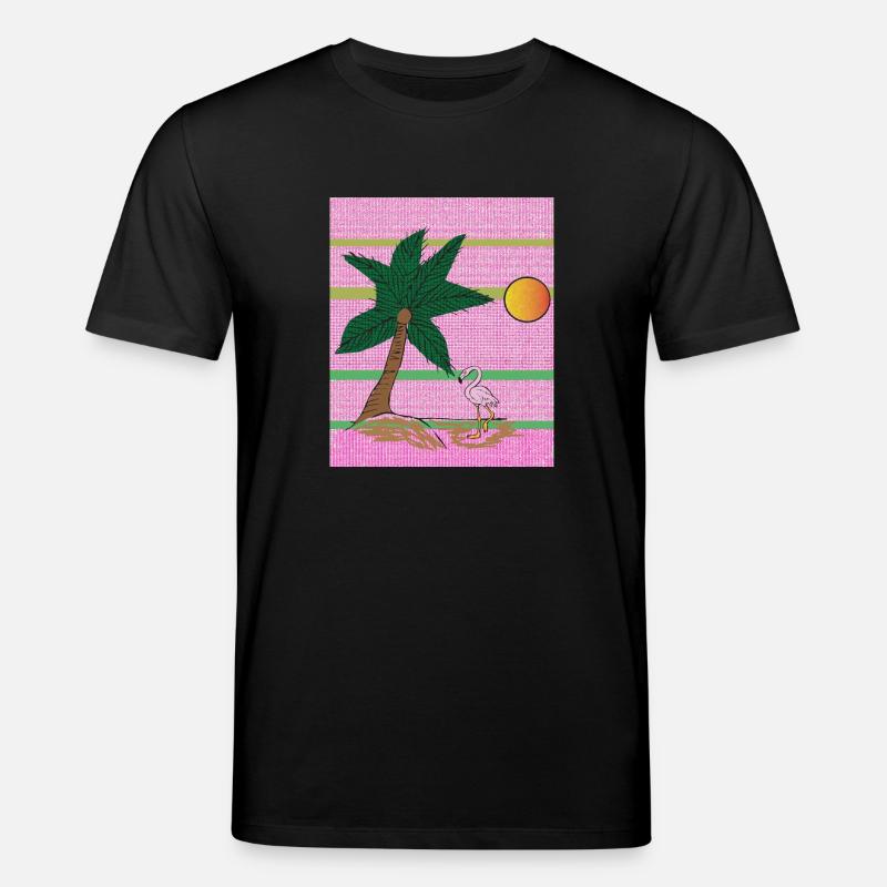 Flamant des îles - T-shirt bio CREATOR Stanley/Stella Unisexe - noir
