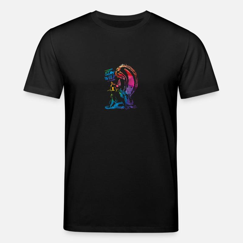 écureuil - T-shirt bio CREATOR Stanley/Stella Unisexe - noir