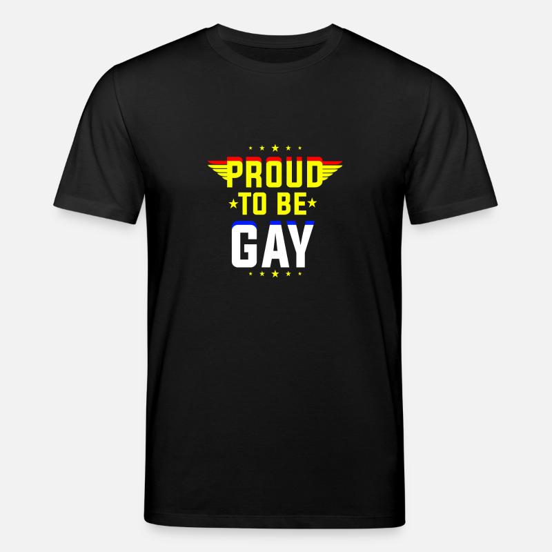 Fier d'être gay - T-shirt bio CREATOR Stanley/Stella Unisexe - noir