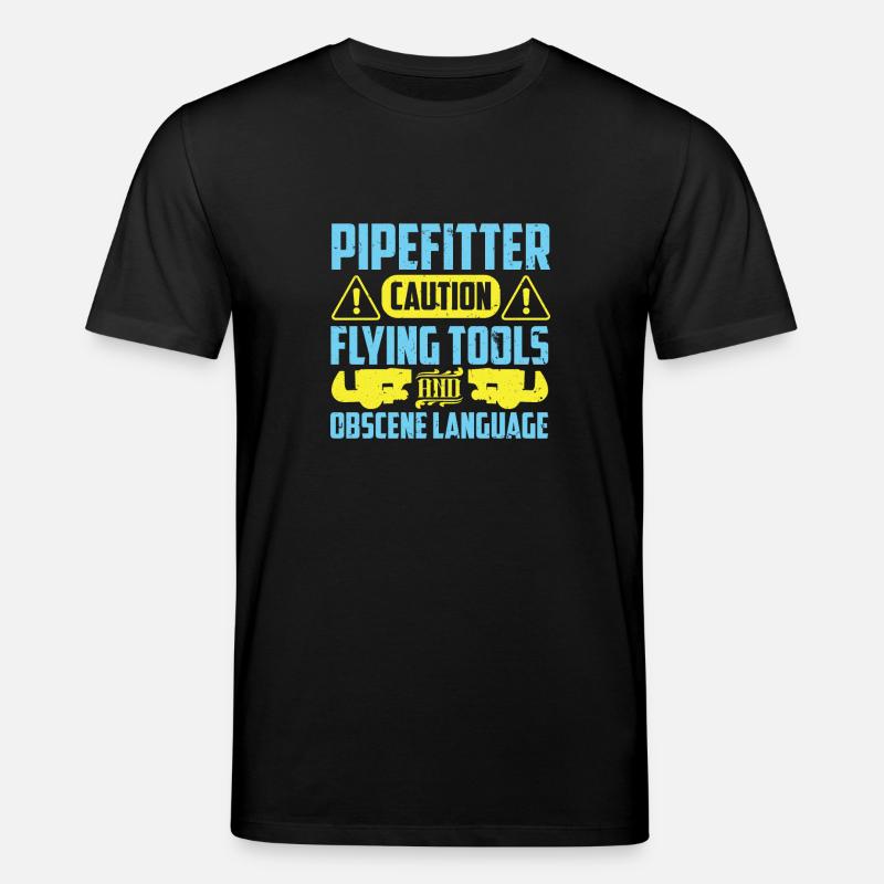 Mise en garde du tuyauteur - T-shirt bio CREATOR Stanley/Stella Unisexe - noir