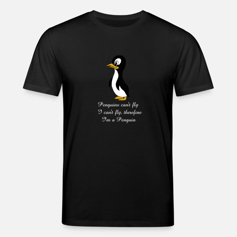 Énonciations de pingouin - T-shirt bio CREATOR Stanley/Stella Unisexe - noir