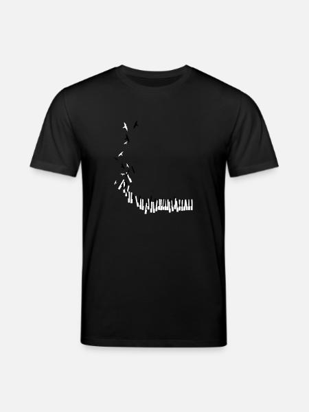 Piano - Stanley/Stella Unisex Bio-T-Shirt CREATOR - Schwarz