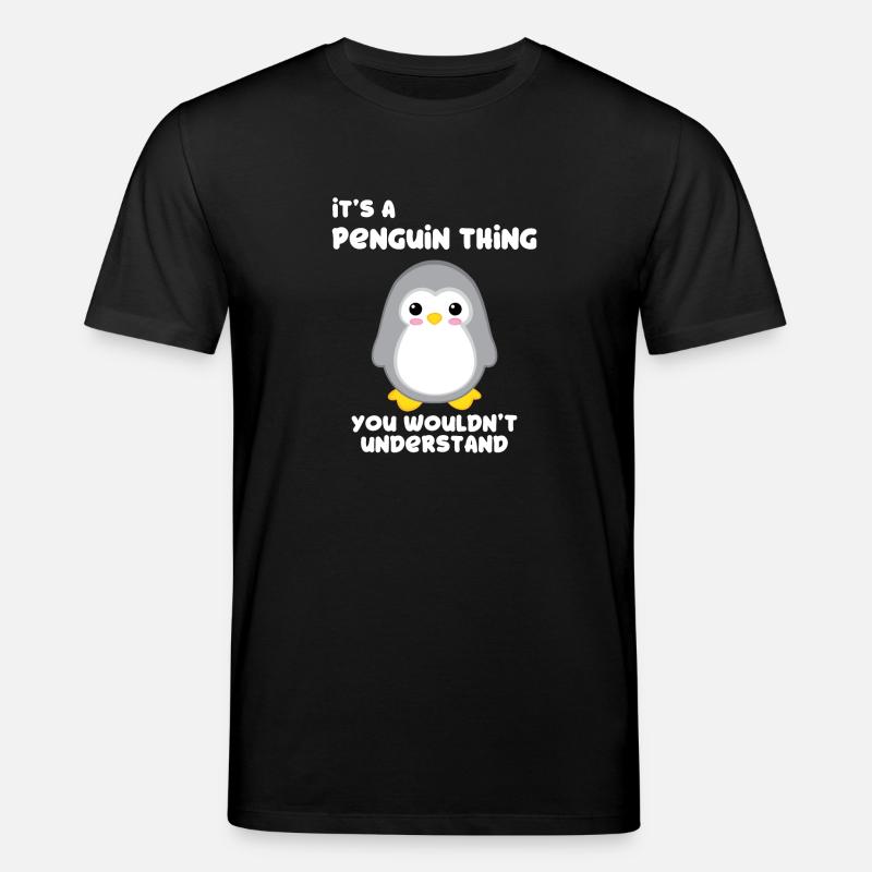 Pinguin - Pinguine - Pinguinmotiv - Pinguinfan - Stanley/Stella Unisex Bio-T-Shirt CREATOR  - Schwarz