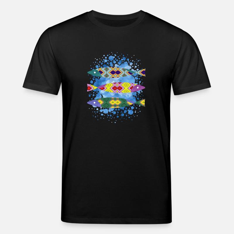 Fisch - Stanley/Stella Unisex Bio-T-Shirt CREATOR  - Schwarz