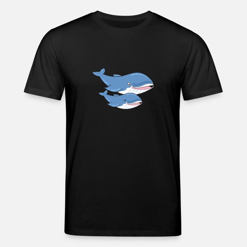 Baleines - T-shirt bio CREATOR Stanley/Stella Unisexe - noir