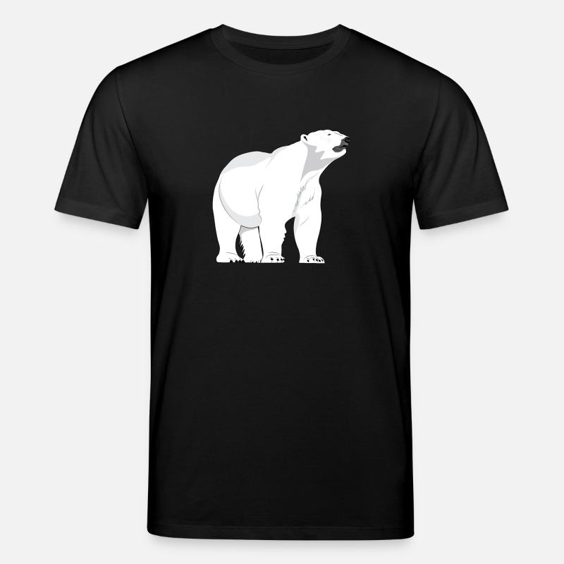 Eisbär Polarbär - Stanley/Stella Unisex Bio-T-Shirt CREATOR  - Schwarz