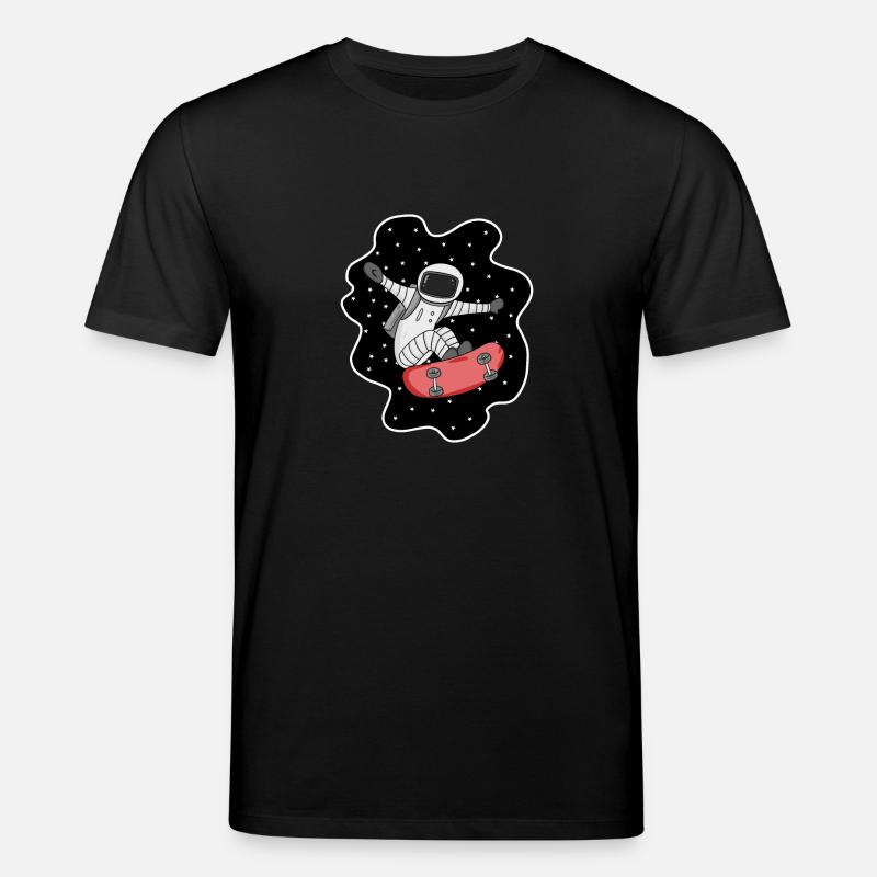 Skateboarder spatial astronaute - T-shirt bio CREATOR Stanley/Stella Unisexe - noir