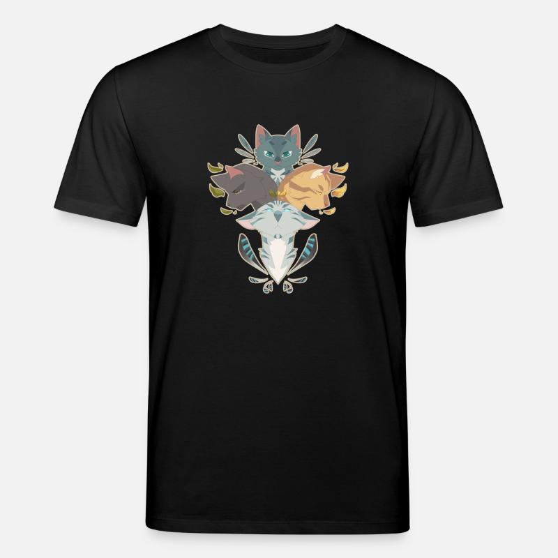 Jayfeather Häherfeder Kat Grå Warrior Katte - Stanley/Stella CREATOR økologisk unisex-T-shirt - sort