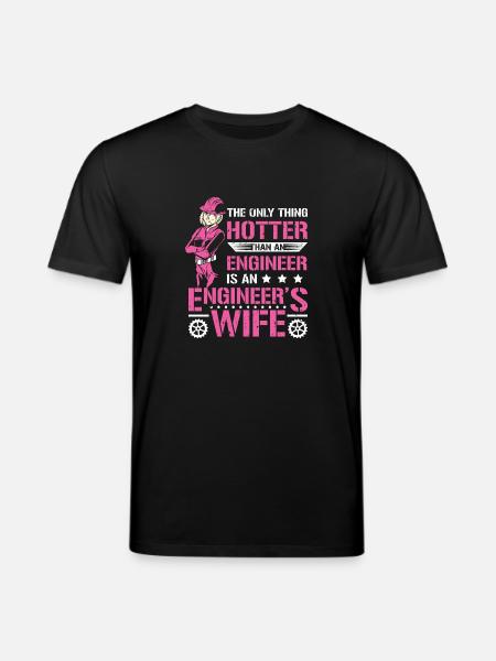 Wife Engineer - Stanley/Stella CREATOR Unisex Organic T-Shirt - black