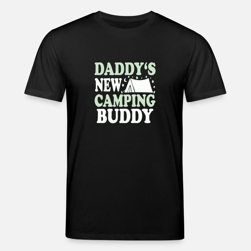 Daddys new camping buddy - Stanley/Stella Unisex Bio-T-Shirt CREATOR  - Schwarz