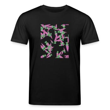 School bag back to school - Stanley/Stella CREATOR Unisex Organic T-Shirt - black - Front - Alina (178cm) & Michal (187cm)