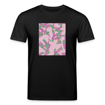Sugar cone - Stanley/Stella CREATOR Unisex Organic T-Shirt - black - Front - Alina (178cm) & Michal (187cm)
