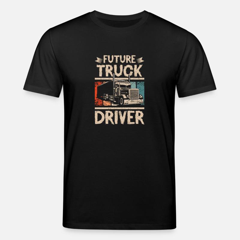 Future truck driver - Stanley/Stella Unisex Bio-T-Shirt CREATOR  - Schwarz