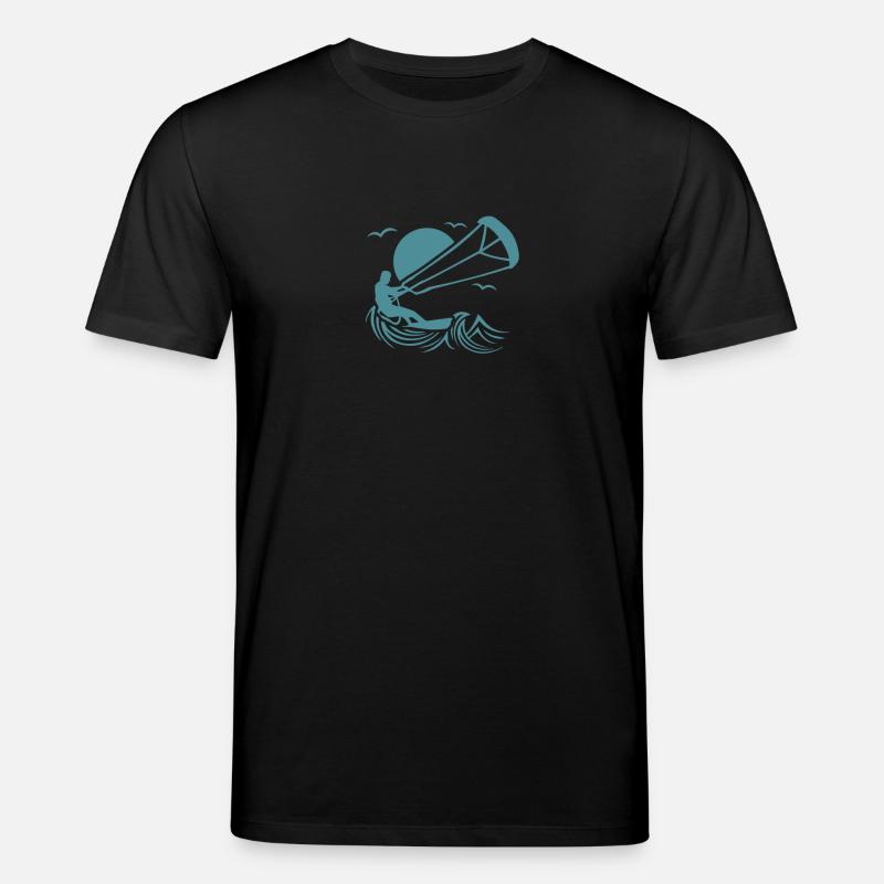 Kitesurfer - Stanley/Stella Unisex Bio-T-Shirt CREATOR  - Schwarz