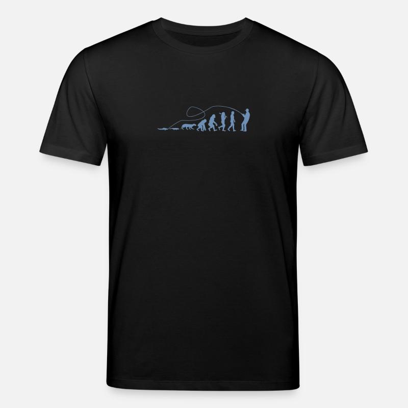 Evolution Angler TShirt - Stanley/Stella Unisex Bio-T-Shirt CREATOR  - Schwarz