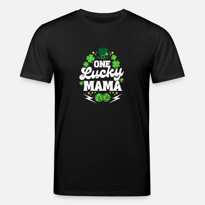 Saint Patrick One lucky mama - T-shirt bio CREATOR Stanley/Stella Unisexe - noir