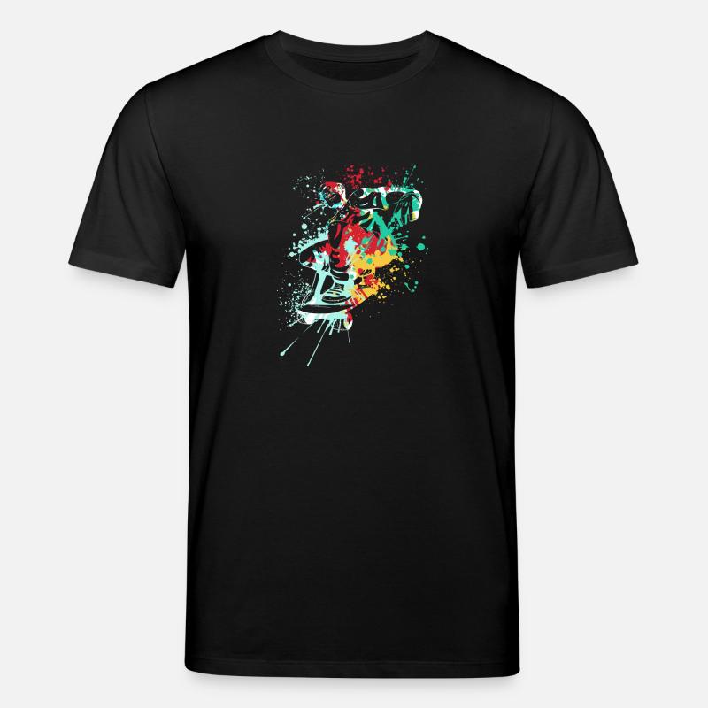 Splash skater Skateboard - T-shirt bio CREATOR Stanley/Stella Unisexe - noir