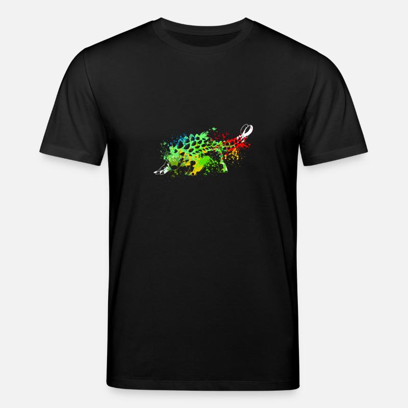 Splash art Dinosaur Ankylosaurus - Stanley/Stella Unisex Bio-T-Shirt CREATOR  - Schwarz