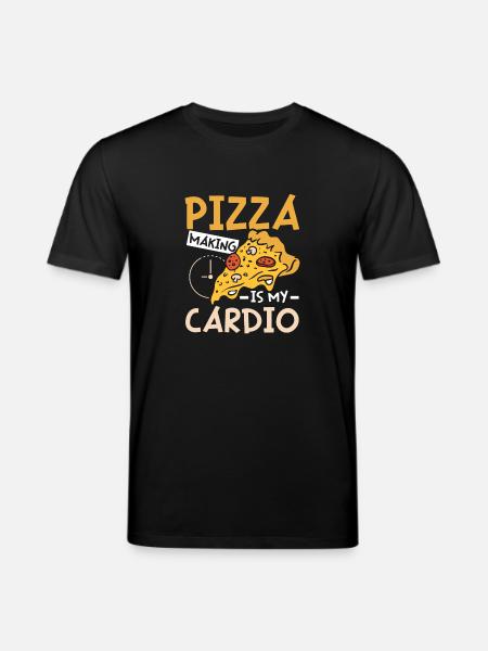 Pizza making is my cardio - Stanley/Stella CREATOR Unisex Organic T-Shirt - black