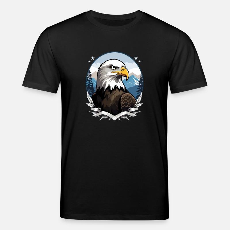Weißkopfseeadler - Stanley/Stella Unisex Bio-T-Shirt CREATOR - Schwarz