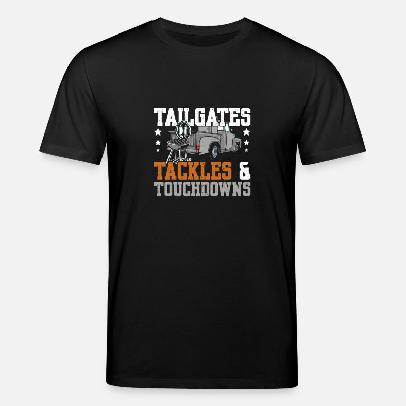 Tailgates tackles and touchdowns - Stanley/Stella Unisex Bio-T-Shirt CREATOR  - Schwarz