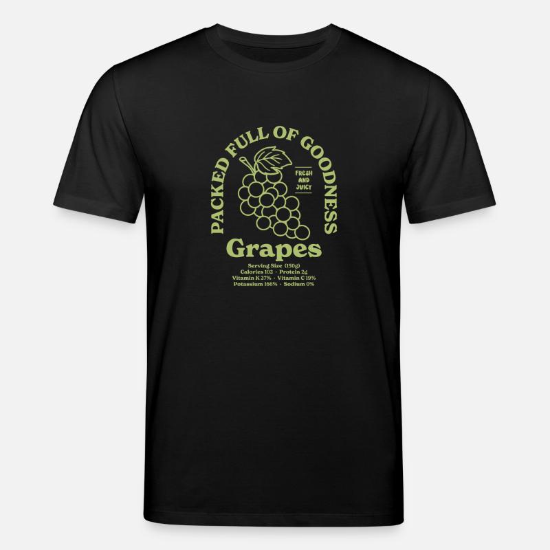 Raisins Vert Nutritif - T-shirt bio CREATOR Stanley/Stella Unisexe - noir