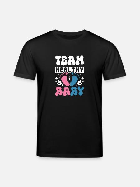 Team healthy baby - Stanley/Stella CREATOR Unisex Organic T-Shirt - black