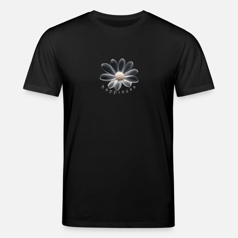 Glücksblume Fleur de bonheur - T-shirt bio CREATOR Stanley/Stella Unisexe - noir