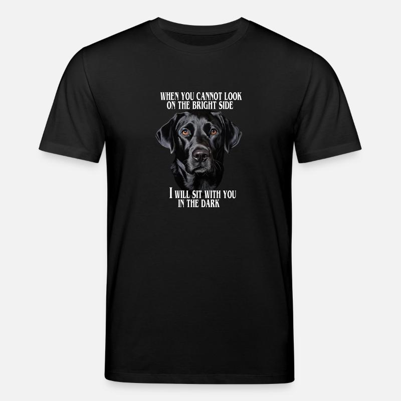 Schwarzer Labrador Zitat - Stanley/Stella Unisex Bio-T-Shirt CREATOR  - Schwarz