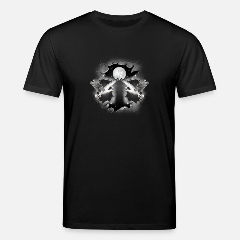 Möwe mystisch maritim Möwen - Stanley/Stella Unisex Bio-T-Shirt CREATOR  - Schwarz