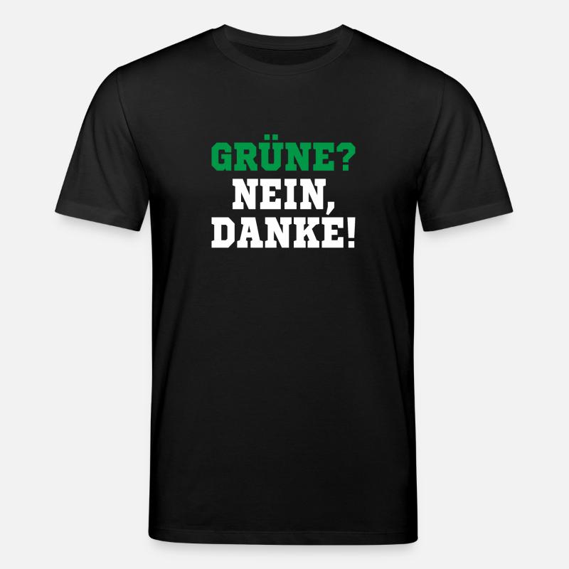 Grüne nein Danke! - Stanley/Stella Unisex Bio-T-Shirt CREATOR - Schwarz