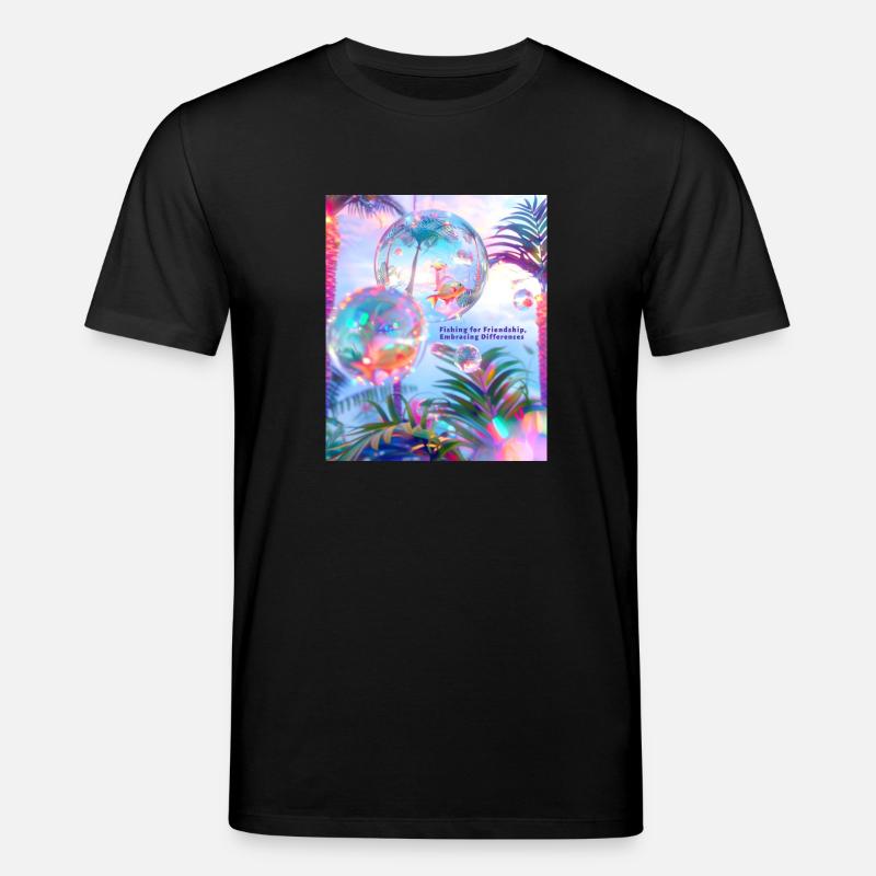 Pêcher l’amitié Accepter les différences - T-shirt bio CREATOR Stanley/Stella Unisexe - noir