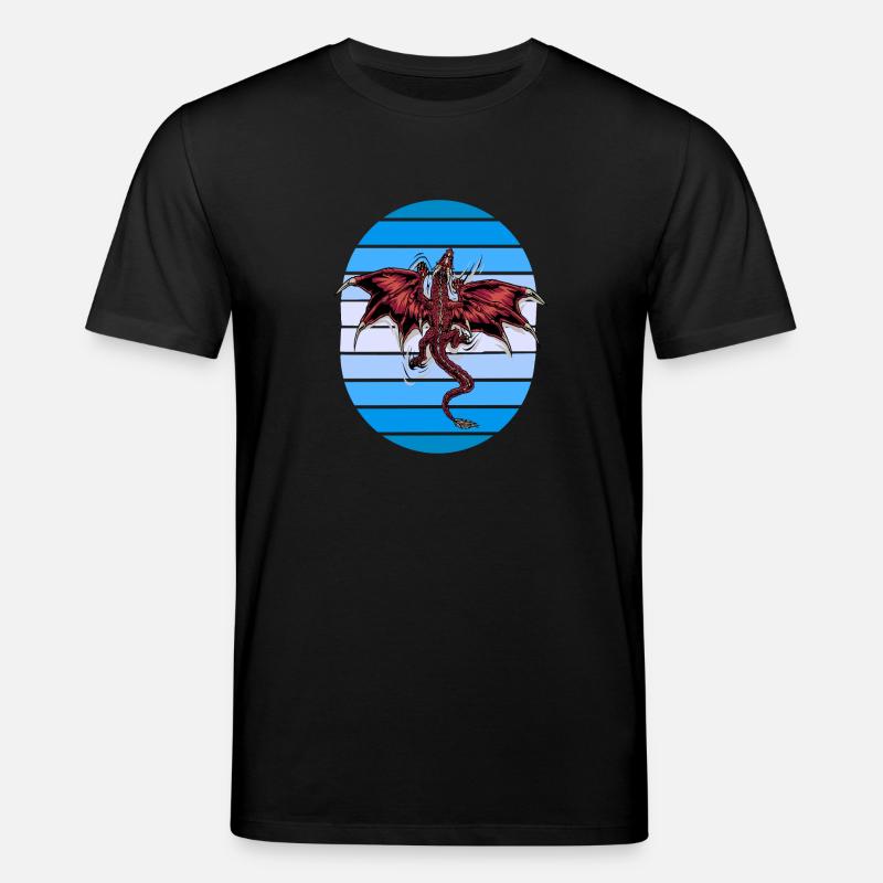 mystisch Drache Drachen - Stanley/Stella Unisex Bio-T-Shirt CREATOR  - Schwarz