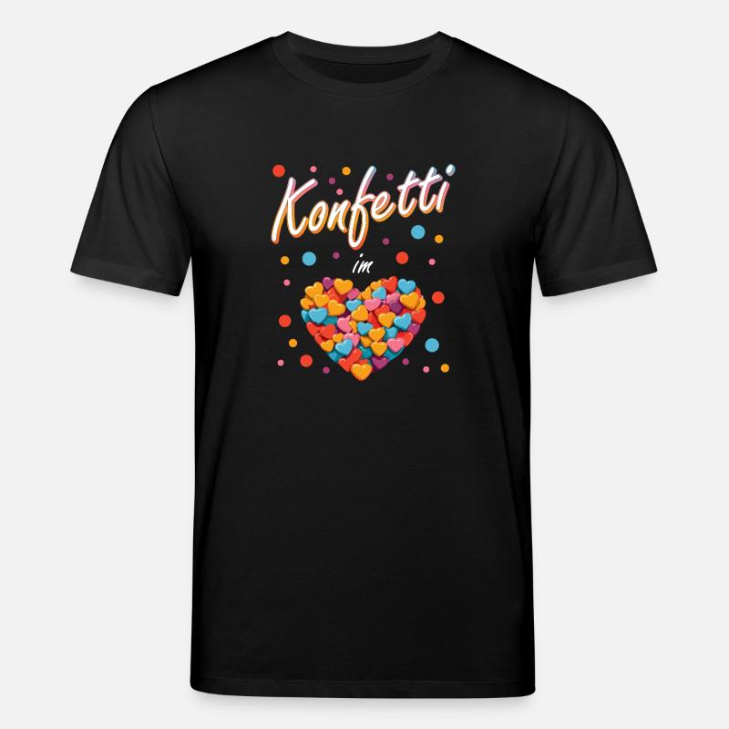 confettis carnaval carnaval design amusant - T-shirt bio CREATOR Stanley/Stella Unisexe - noir