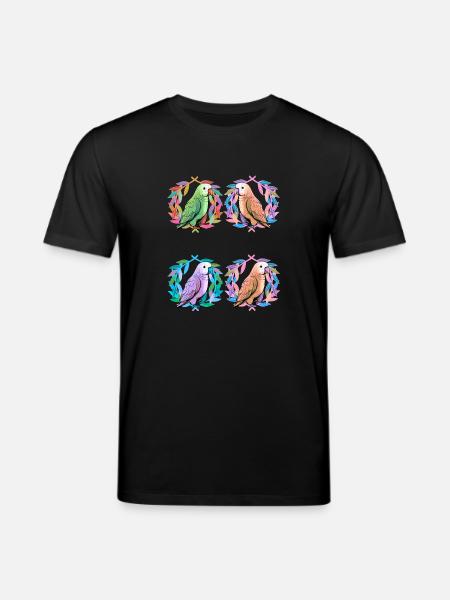 Oiseaux exotiques Oiseau Perroquet Perroquets - T-shirt bio CREATOR Stanley/Stella Unisexe - noir