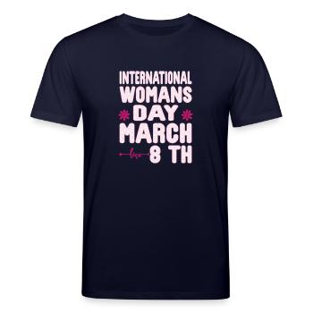 National Women's History Month 2025 Embrace Equity - Stanley/Stella CREATOR Unisex Organic T-Shirt - navy - Front