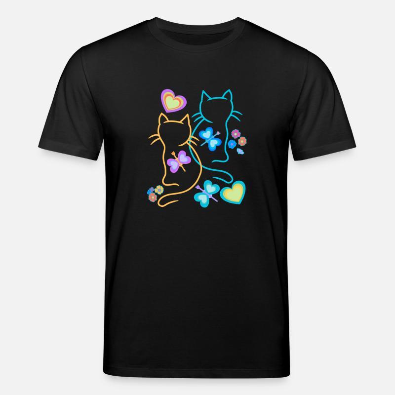 Katze Katzen Kätzchen - Stanley/Stella Unisex Bio-T-Shirt CREATOR  - Schwarz