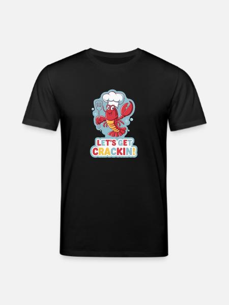 LET'S GET CRACKIN - Stanley/Stella CREATOR Unisex Organic T-Shirt - black